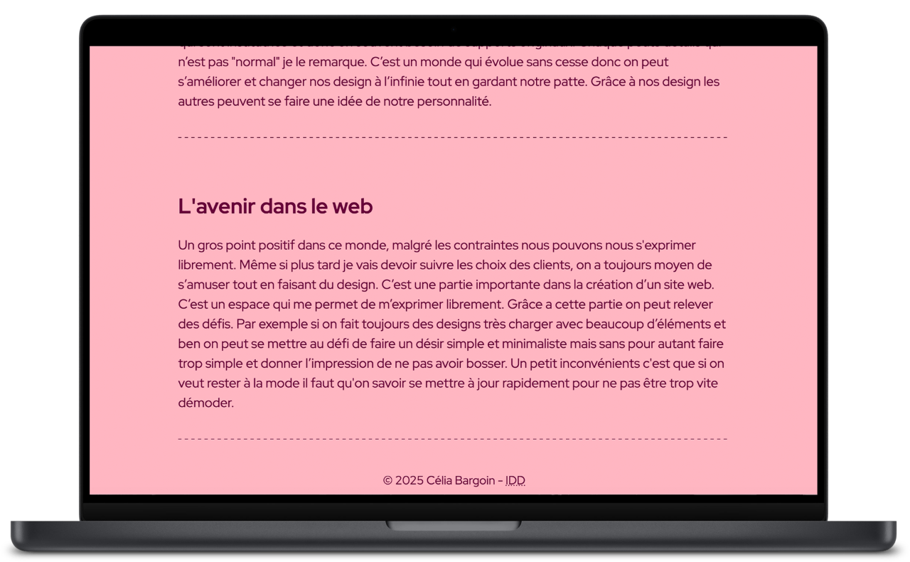 Visuel du projet
