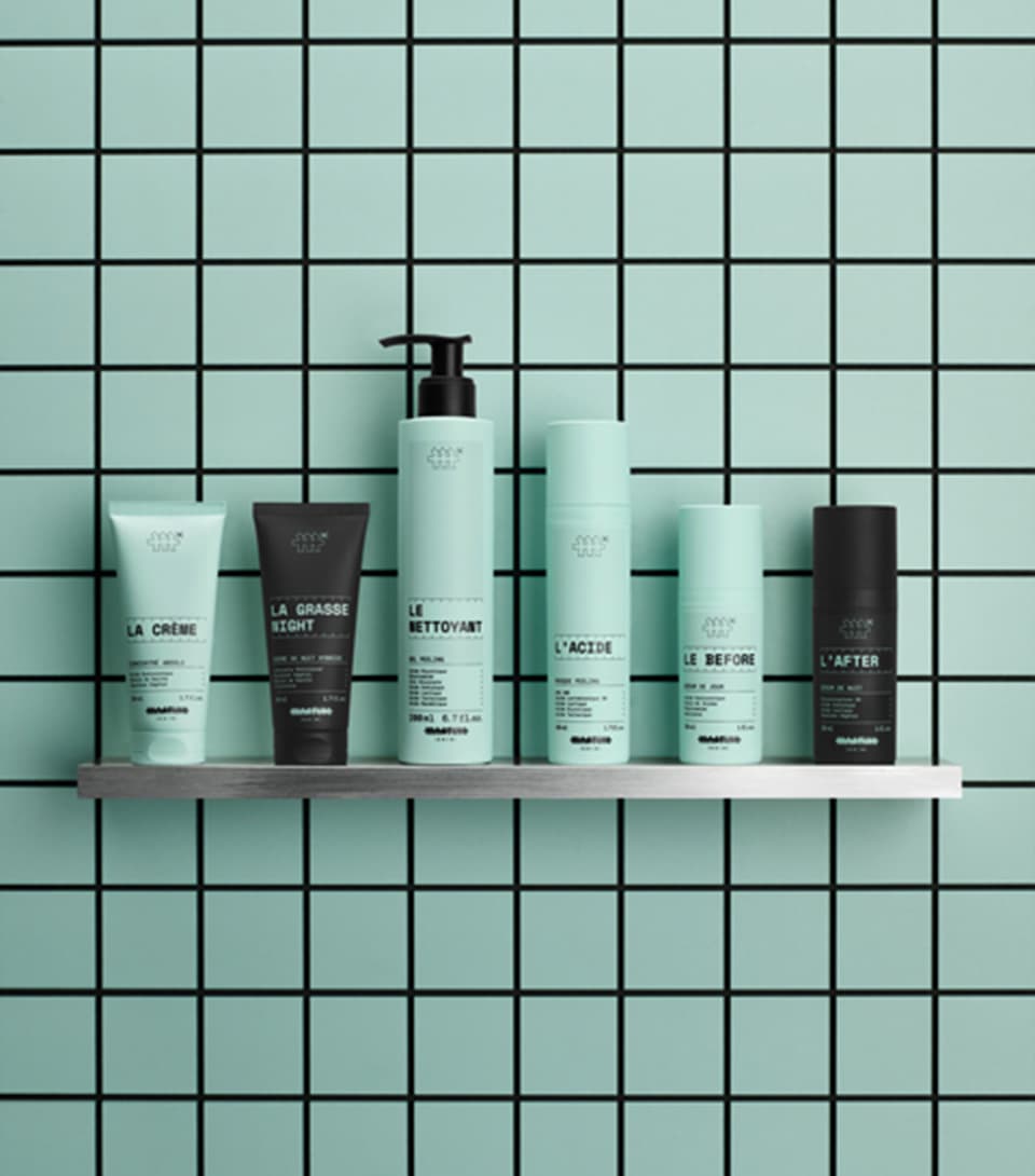 image de toute sa gamme de skincare routine