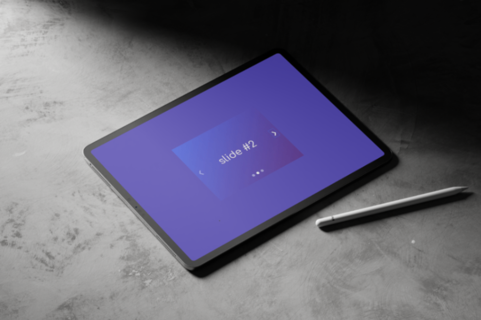 Visuel d'un exemple d'un slider
